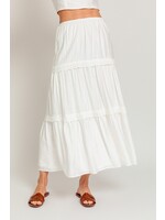 Le Lis High Waist Tiered Midi Skirt - IS4201