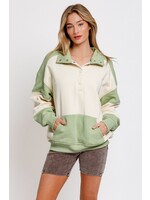 Le Lis Oversized Color Blocked Pull Over - ST9689
