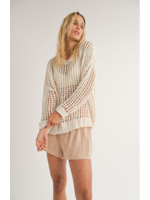 Sadie & Sage Paulie Open Knit Sweater - AG2407