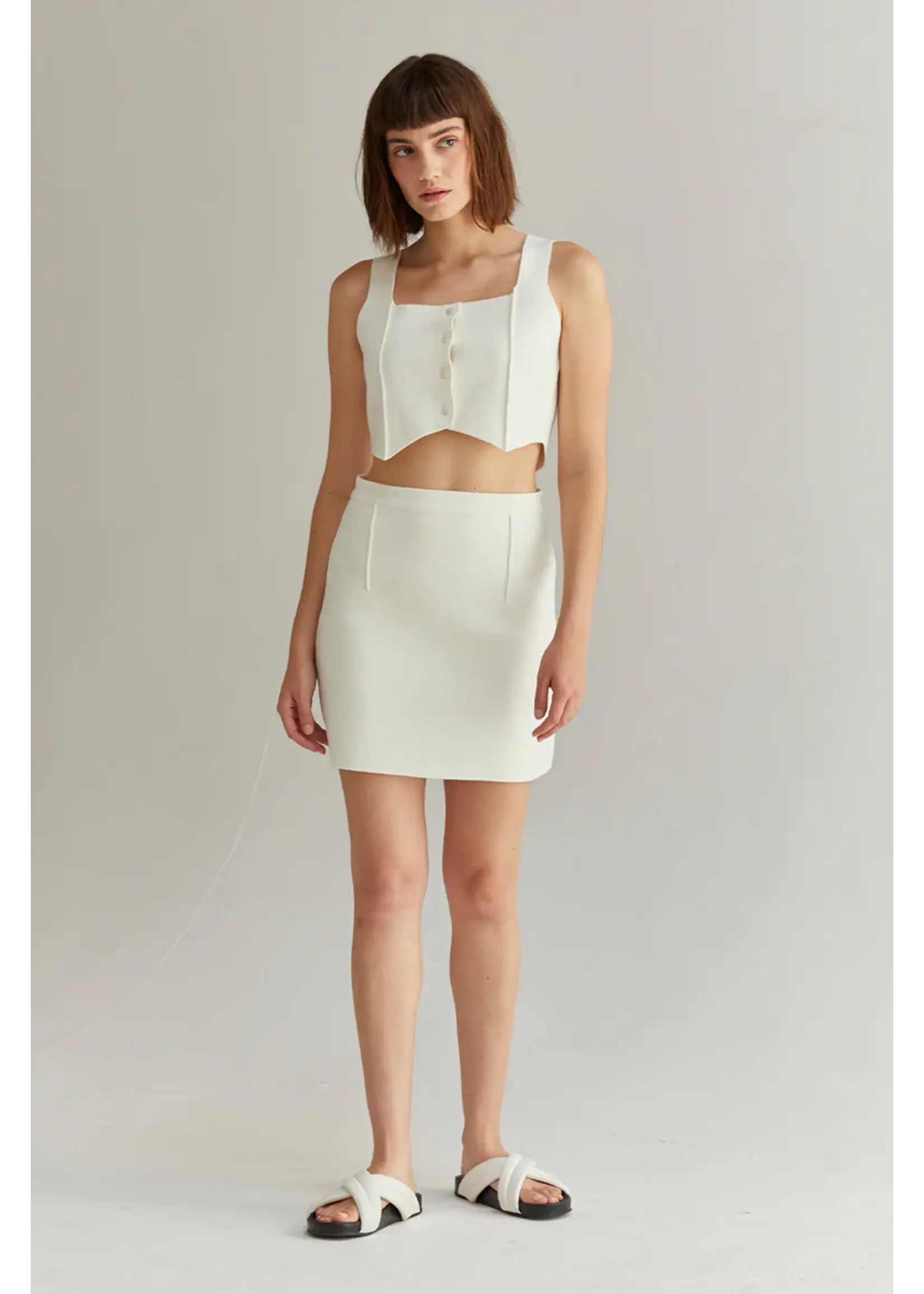 Crescent Charlotte Knit Mini Skirt - CS8967