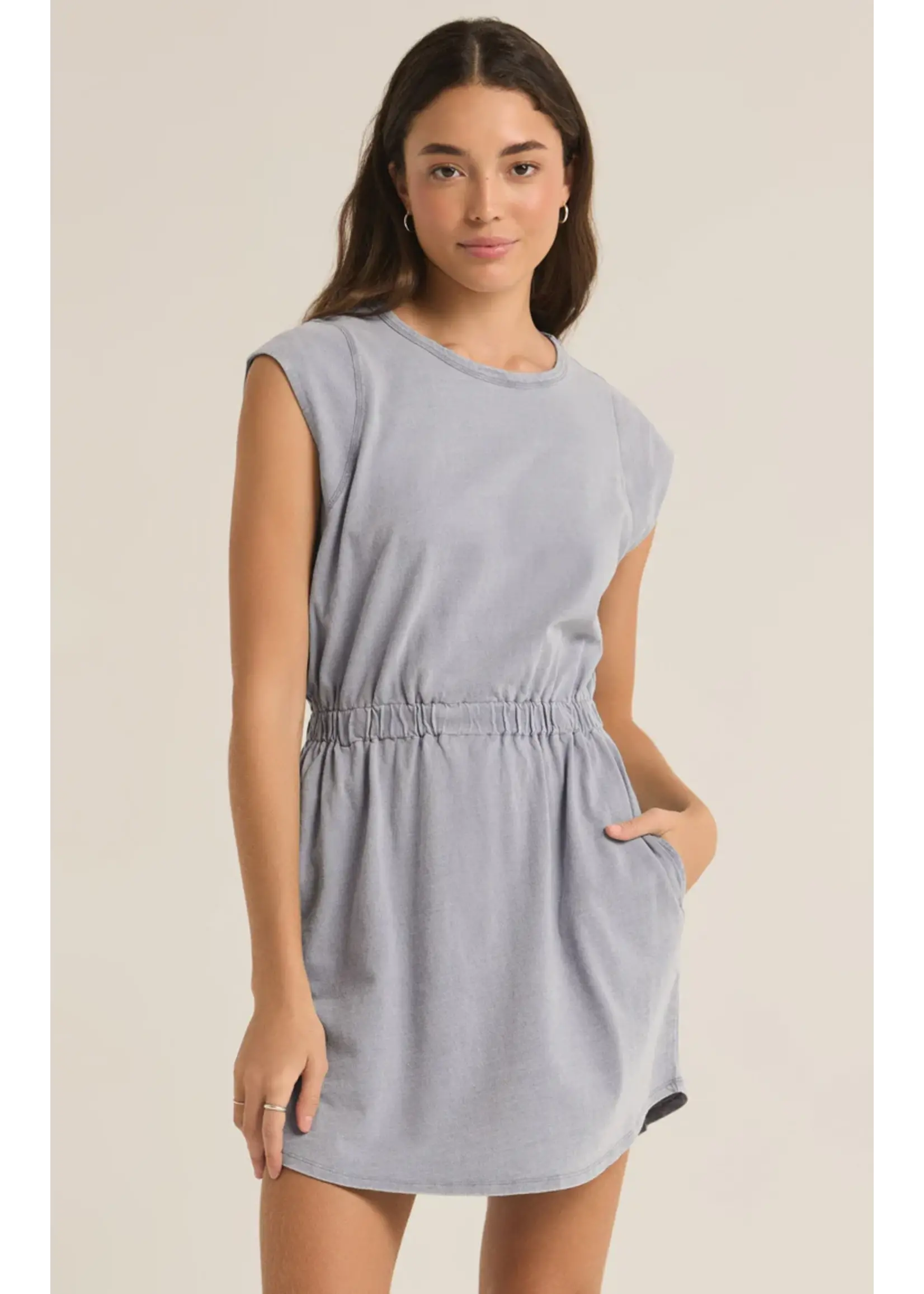 Z Supply Paxton Knit Denim Dress - ZD243142