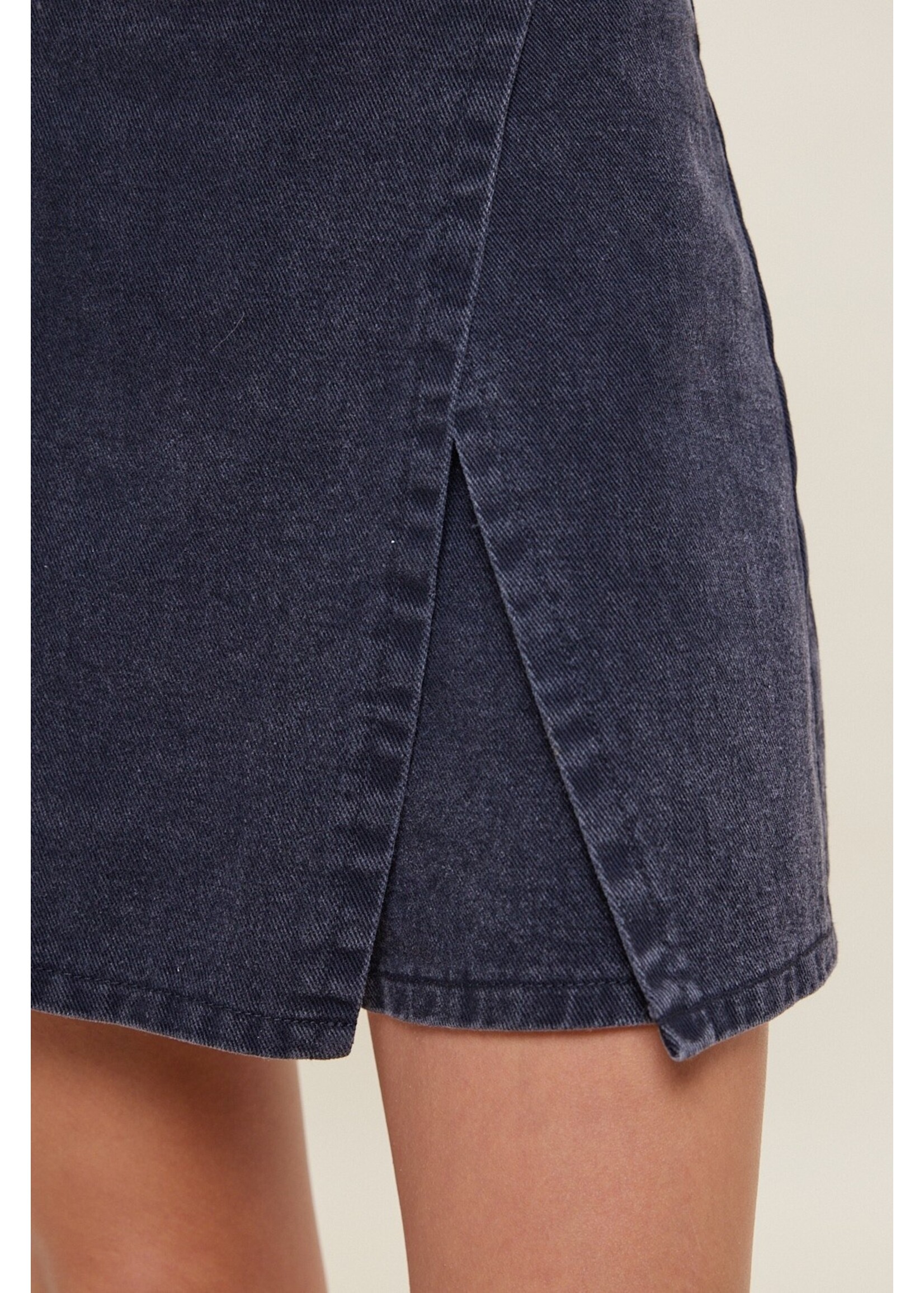 idem ditto Classic Cotton Front Flap High Waisted Skort - H14405P