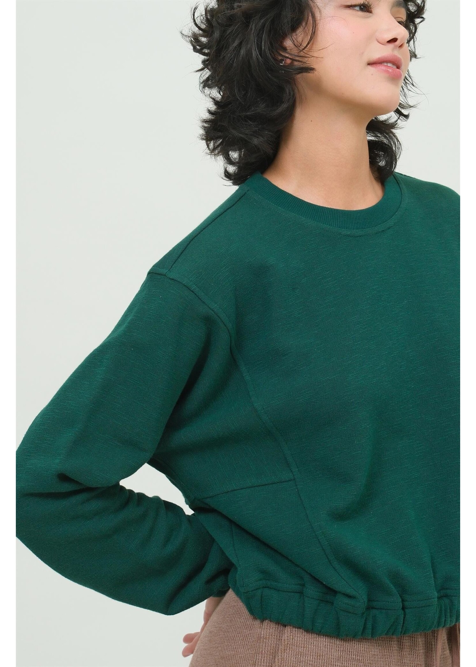 HYFVE Cropped Pullover Sweatshirt - DZ24F991