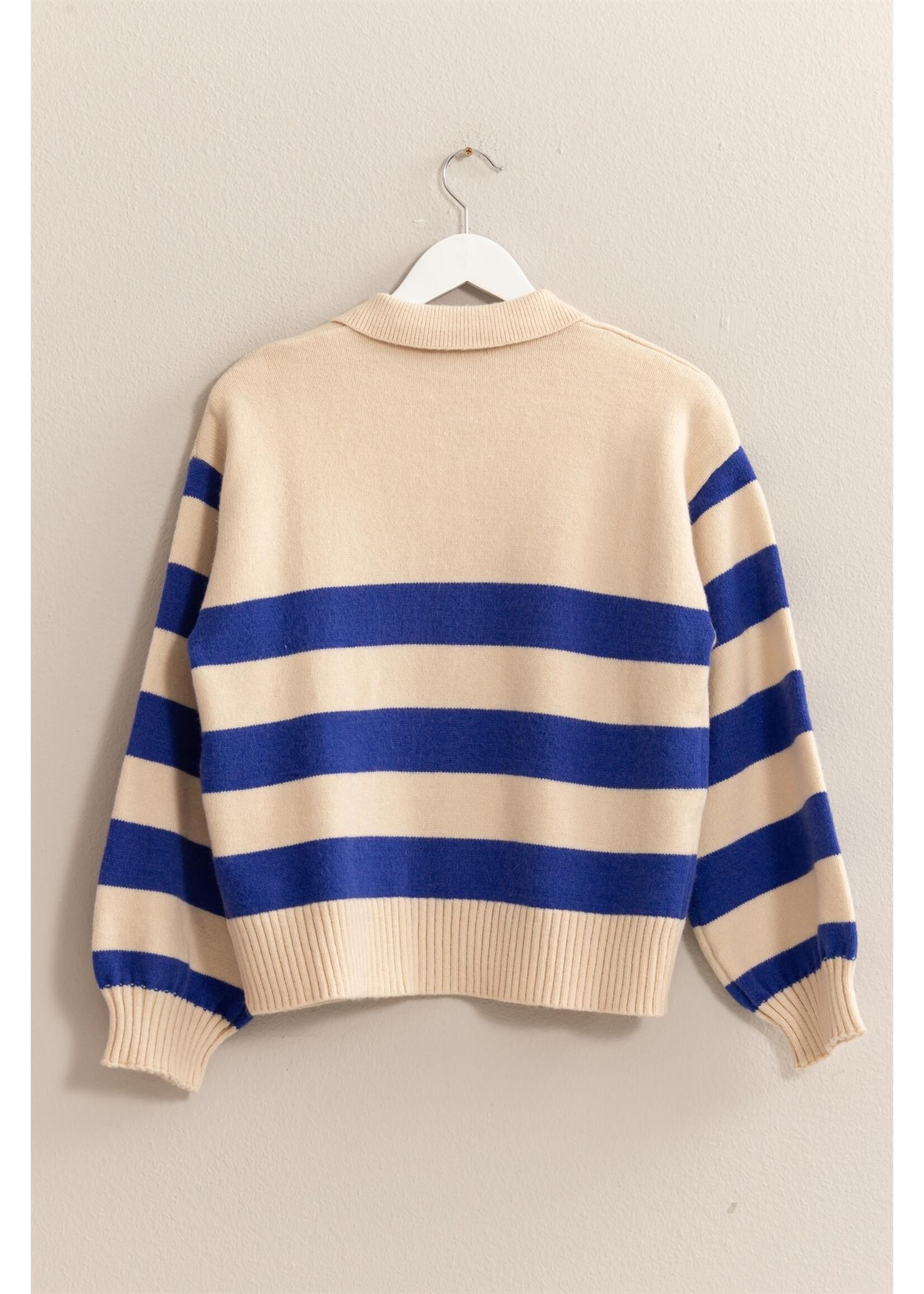 HYFVE Collared Stripe Sweater - HF24E317