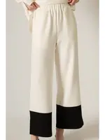 Before You Collection P. Cill Butter Modal Colorblock Wide Leg Pants - PP50142