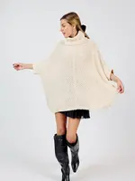 Sadie & Sage Kensi 3/4 Dolman Sleeve Turtleneck Sweater - AG4435