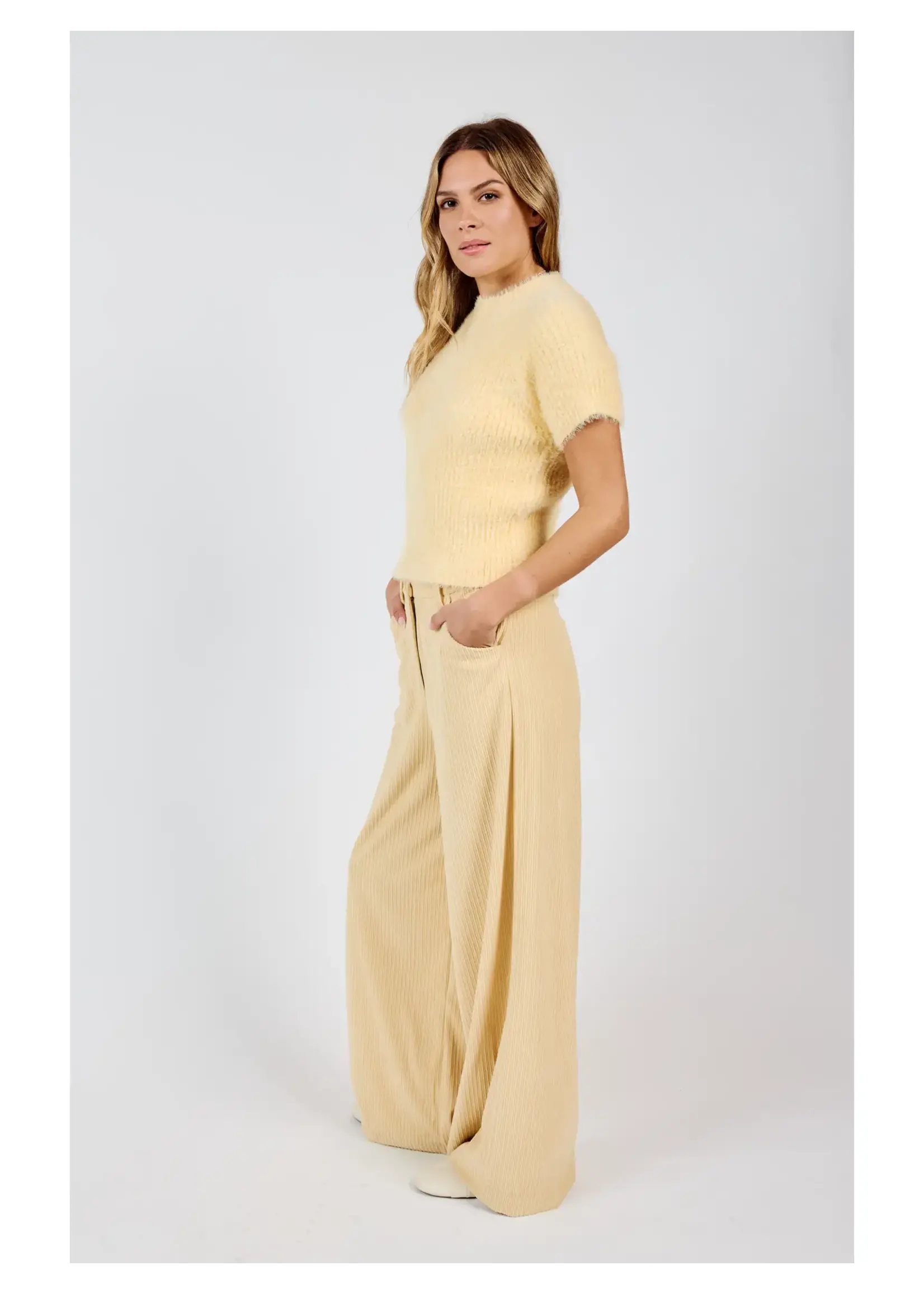 Sadie & Sage Ruby Ribbed S/Slv Sweater - AG4413