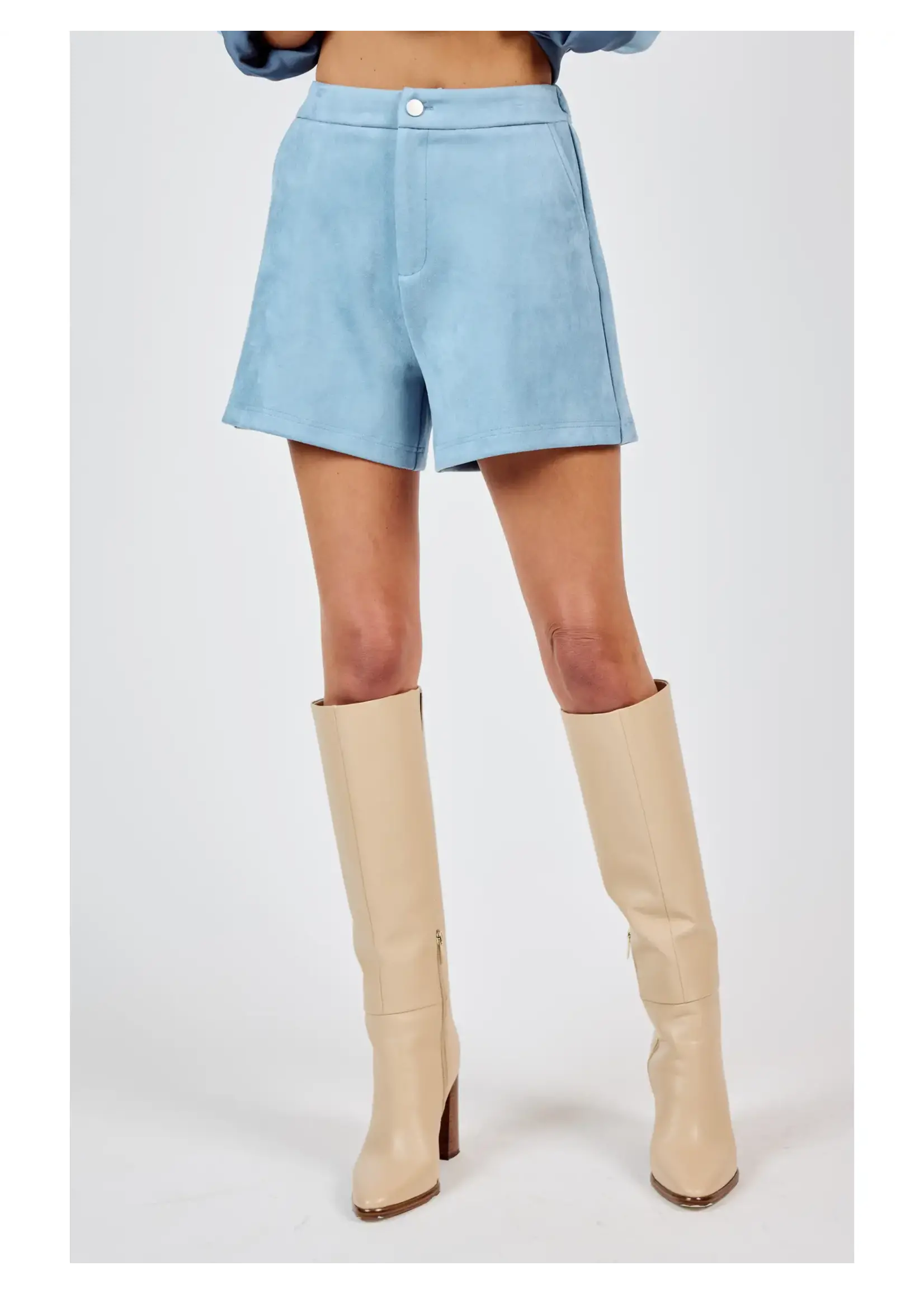Sadie & Sage Align Faux Suede Shorts - AG4716