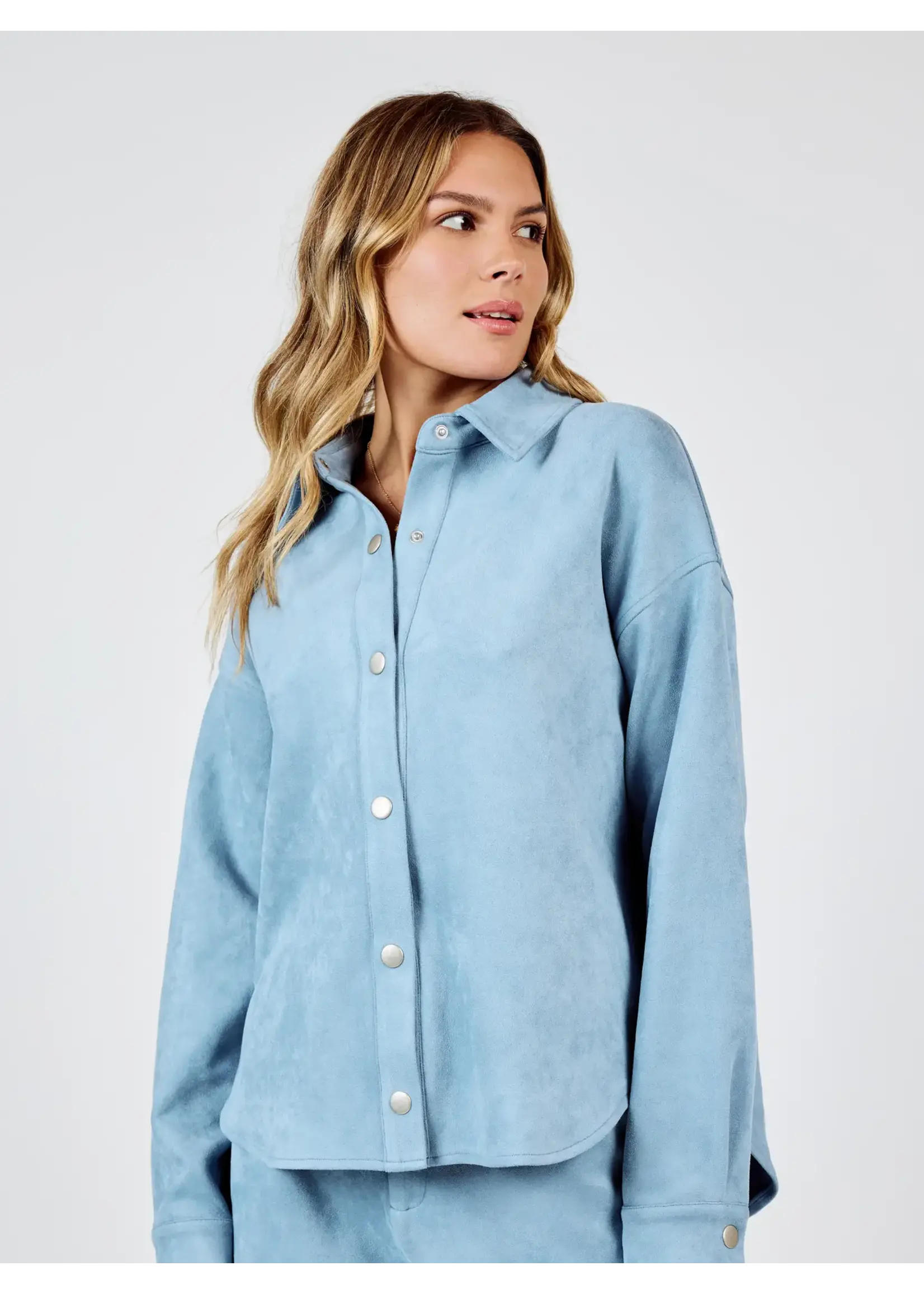 Sadie & Sage Align Faux Suede Shacket - AG4519