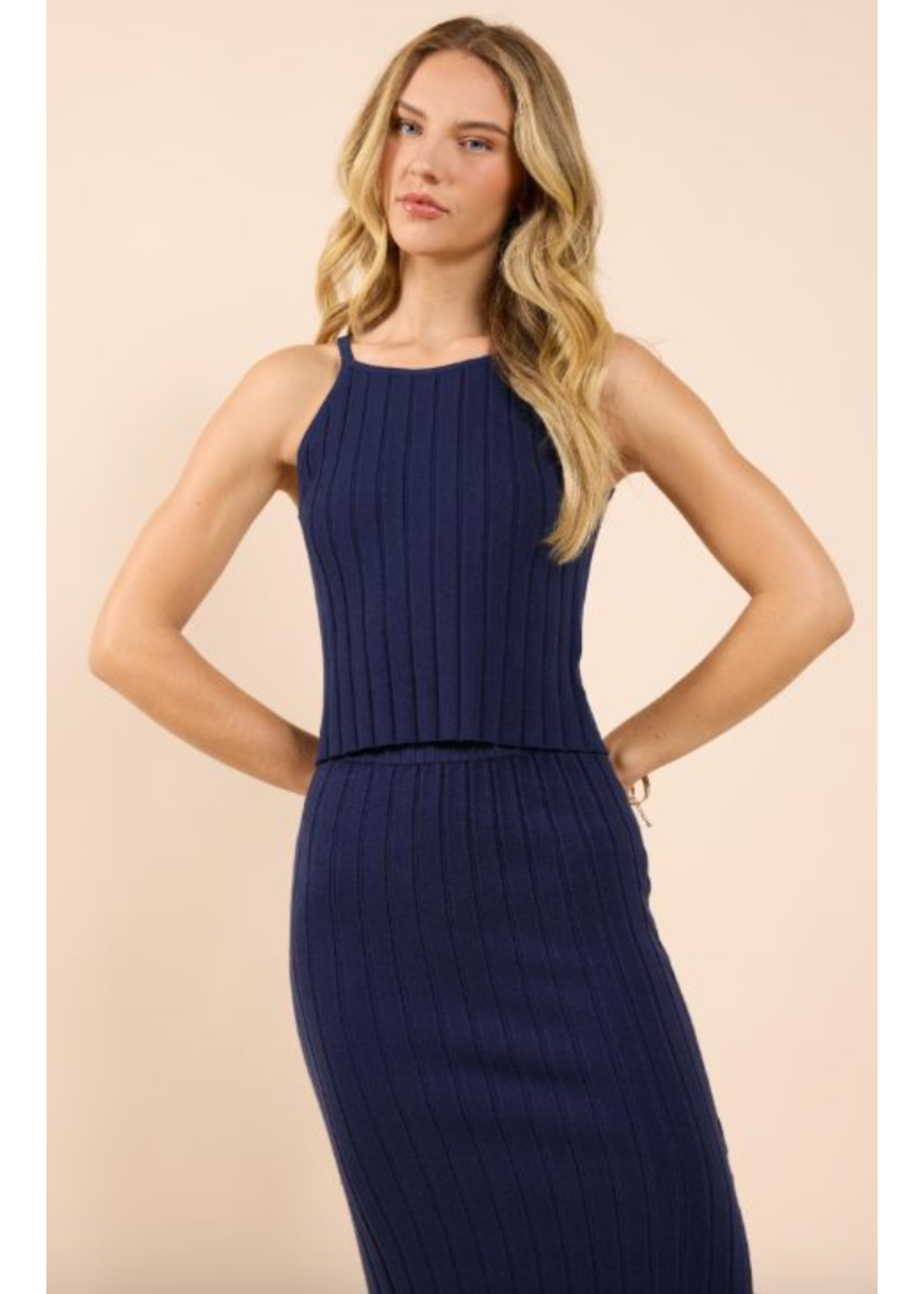 Sadie & Sage No Bad Days Ribbed Sweater Tank - AH1416