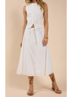Sadie & Sage Sundream Eyelet Drawstring Maxi Skirt - AH1608
