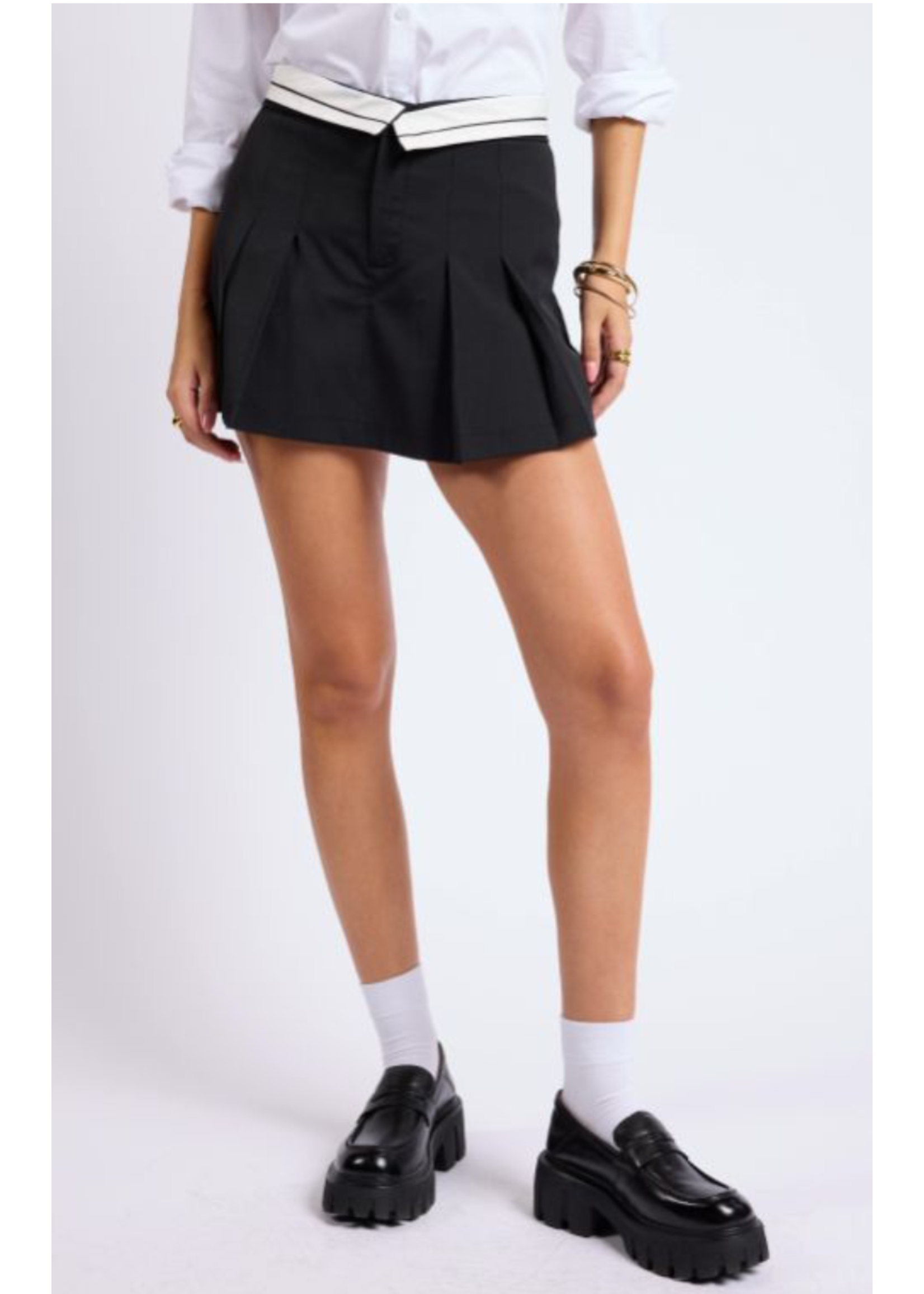 Sage The Label Spread Love Fold Over Waist Skort - LH1728