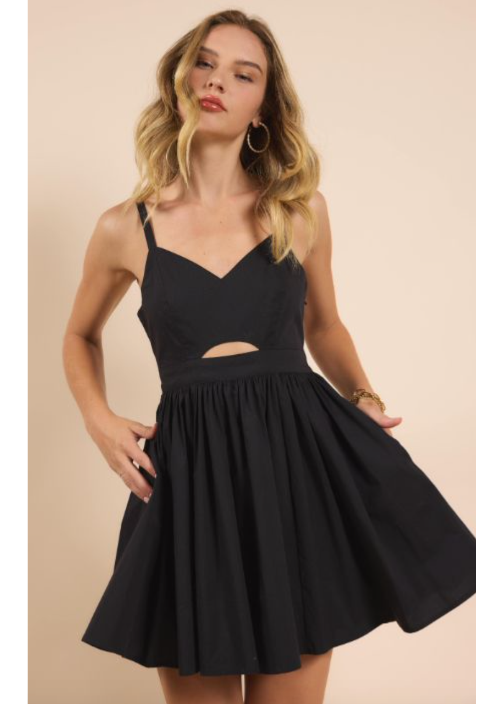 Sadie & Sage Shades On Front Cutout Mini Dress - AH1336
