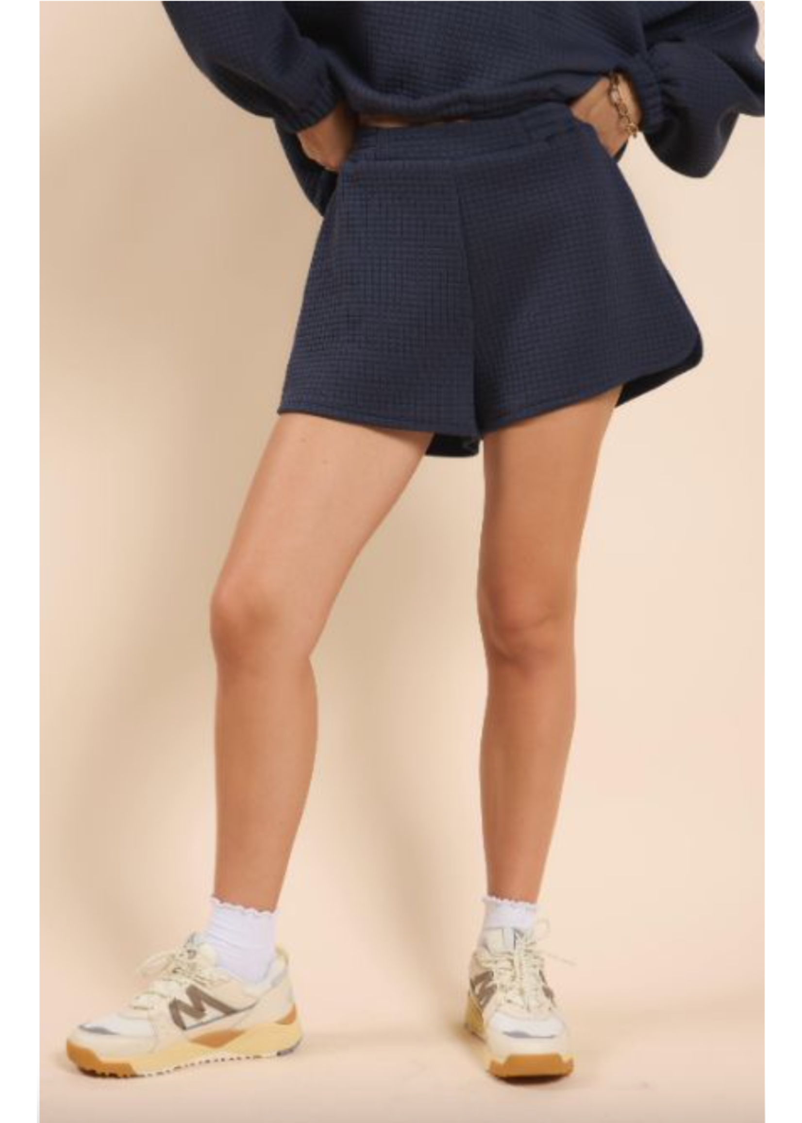 Sadie & Sage Pastime Textured Terry Shorts - AH1719