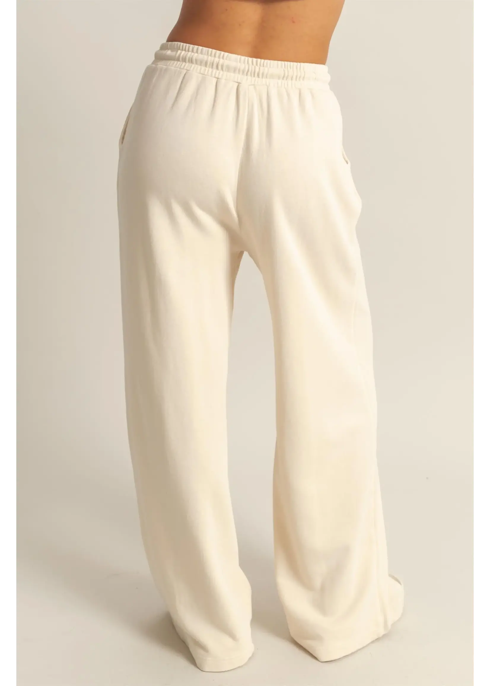 HYFVE Wide Leg Drawstring Washed Sweatpants - DZ25A428