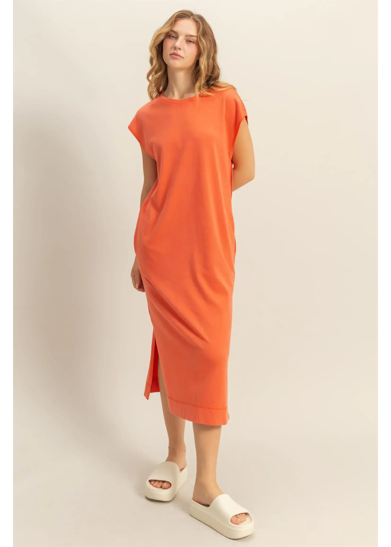 HYFVE Casual Sleeveless Midi Dress With Pockets - DZ25A927