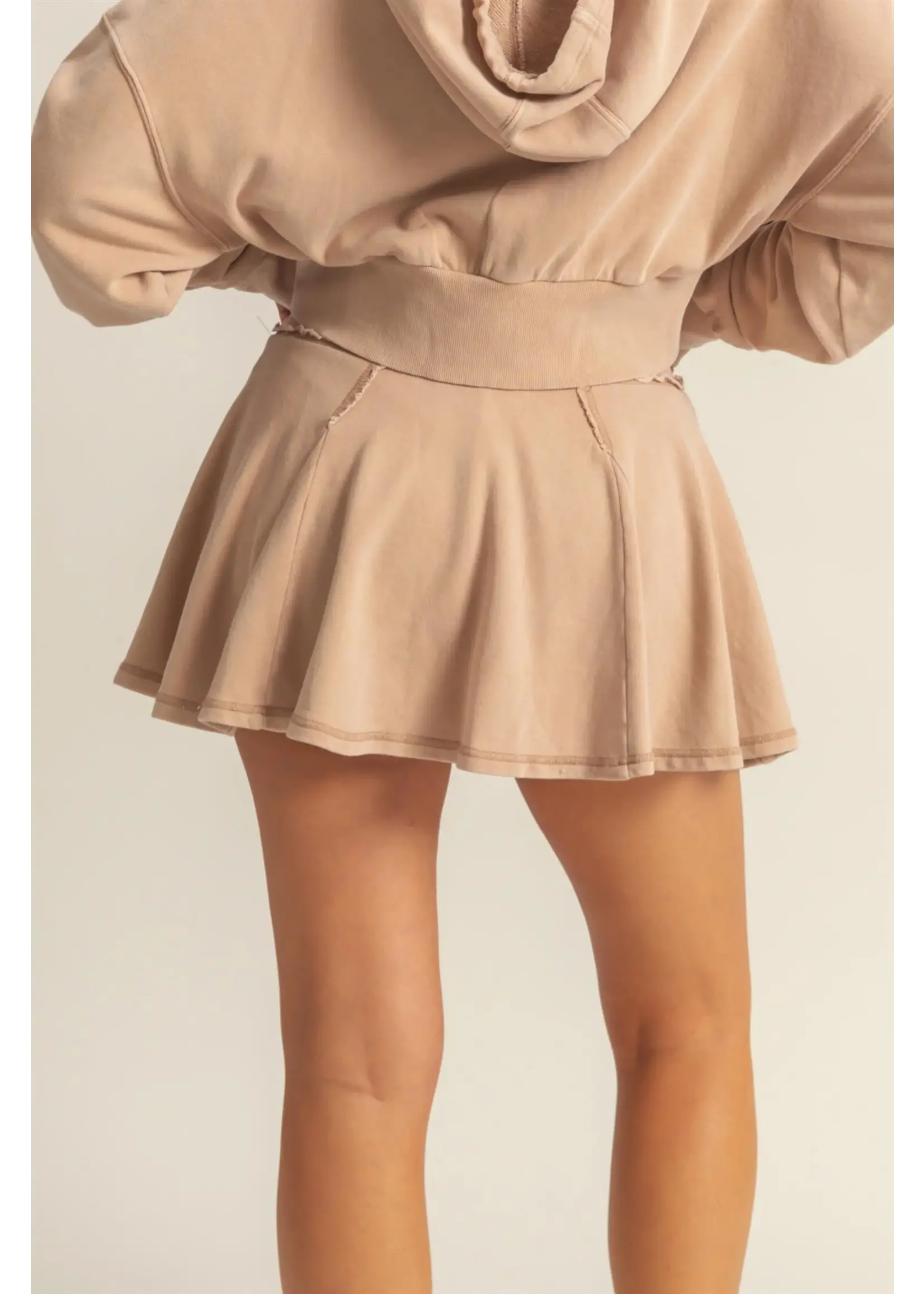 HYFVE Flirty Stretchy Waistband Flowy Skort - DZ25A899