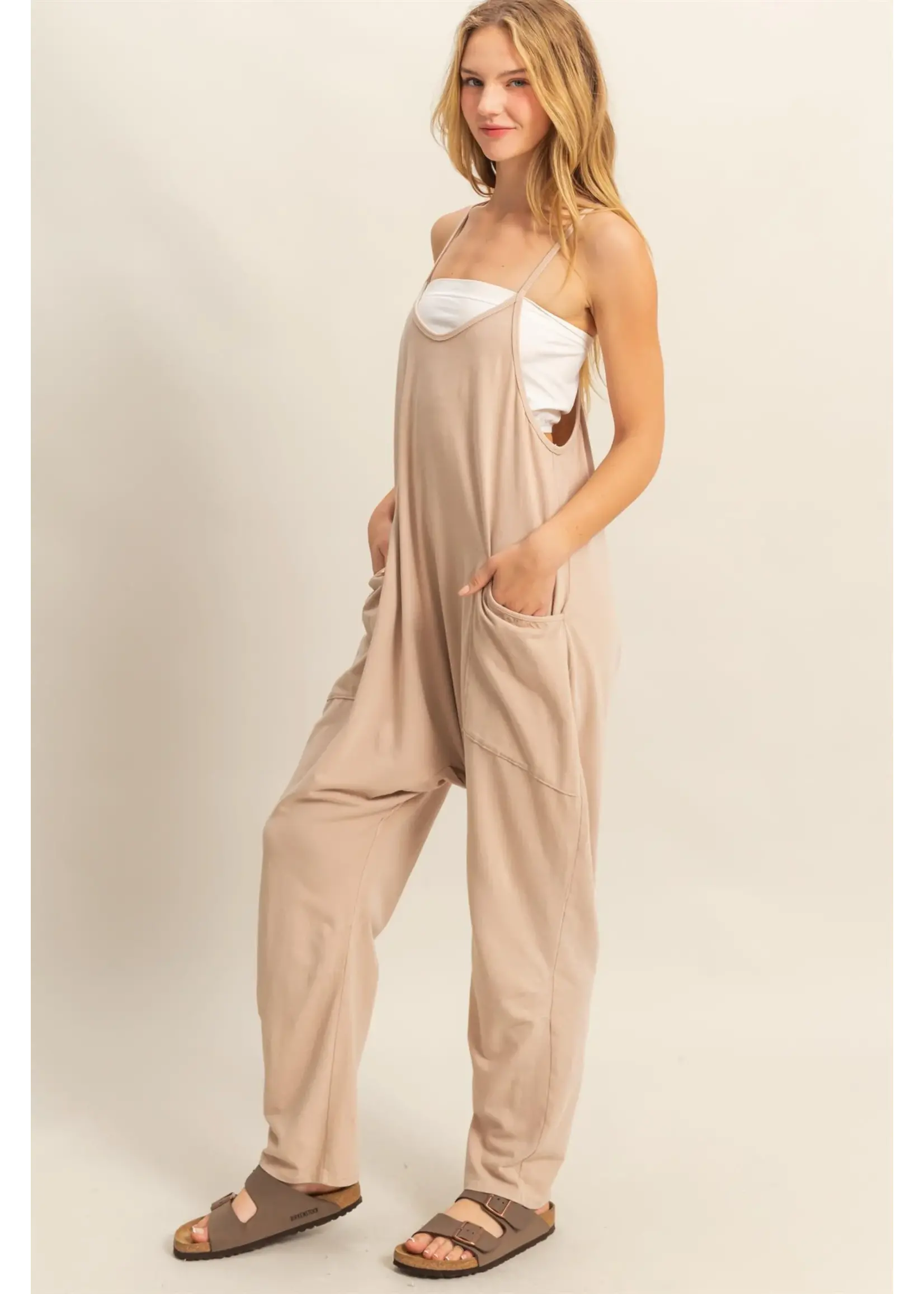 HYFVE Relaxed Fit Mineral Washed Jumpsuit - DZ25A917