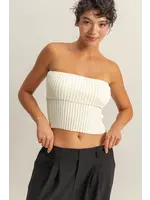 HYFVE Ribbed Strapless Foldover Top - DZ25C059