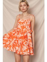 En Creme Tie Shoulder Tiered Ruffle - EDF20355LR