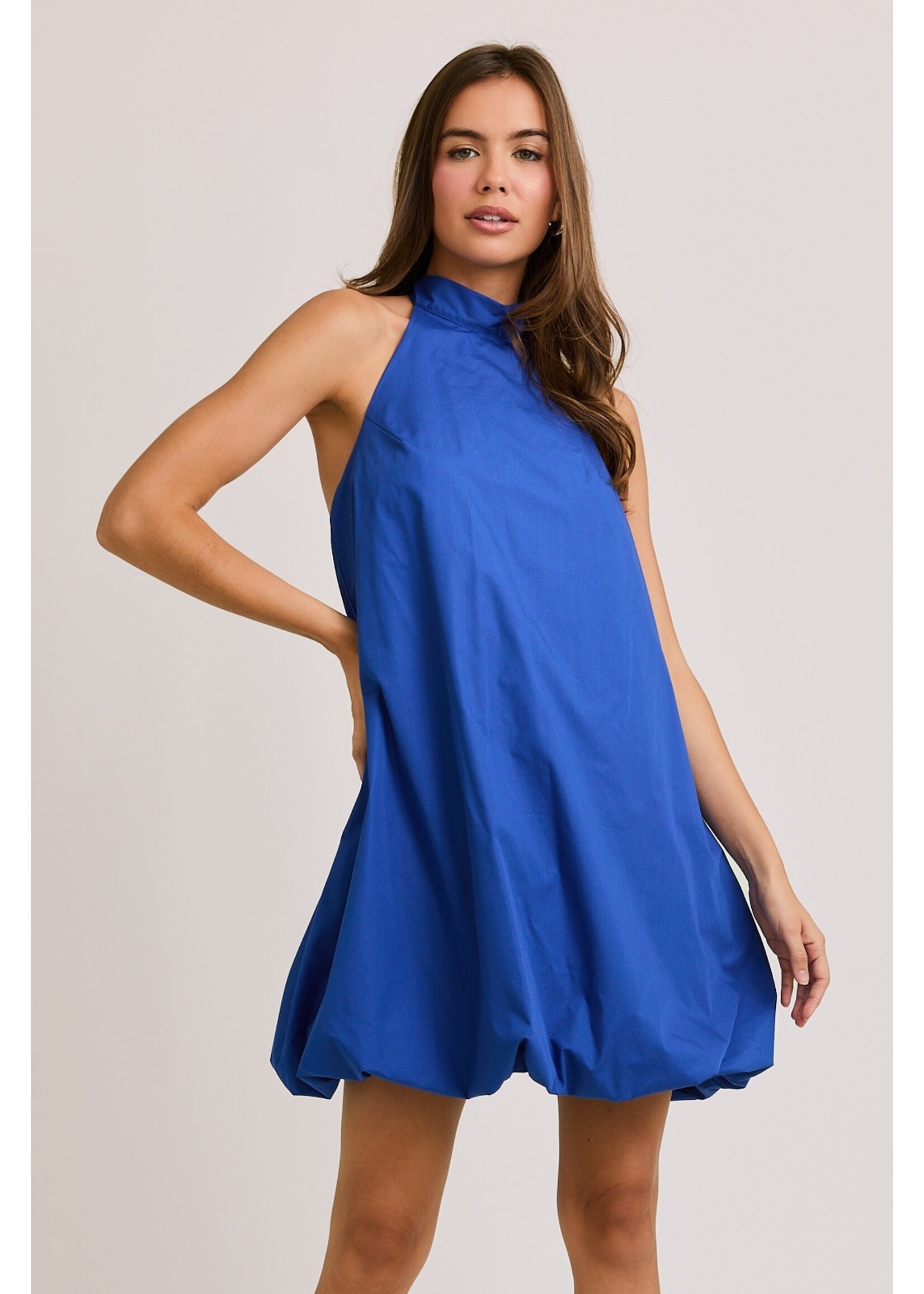 Le Lis Halter Neck Bubble Hem Dress - SD2905