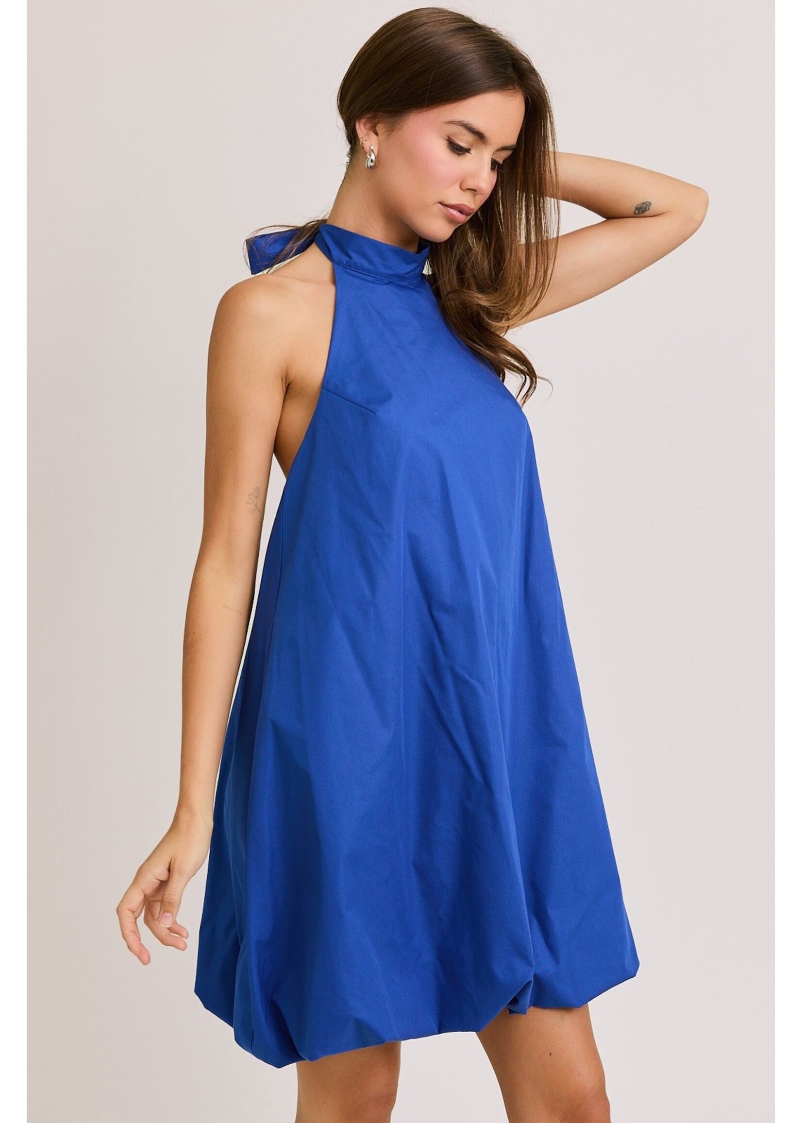 Le Lis Halter Neck Bubble Hem Dress - SD2905