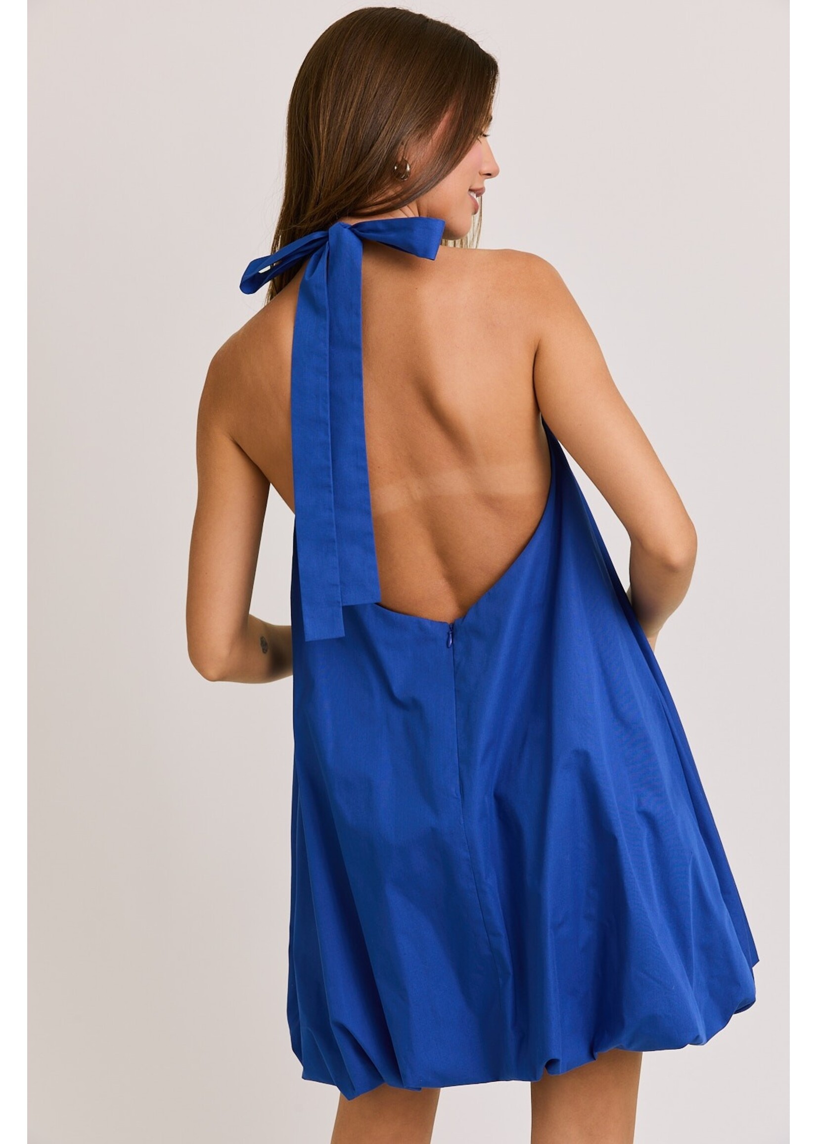 Le Lis Halter Neck Bubble Hem Dress - SD2905