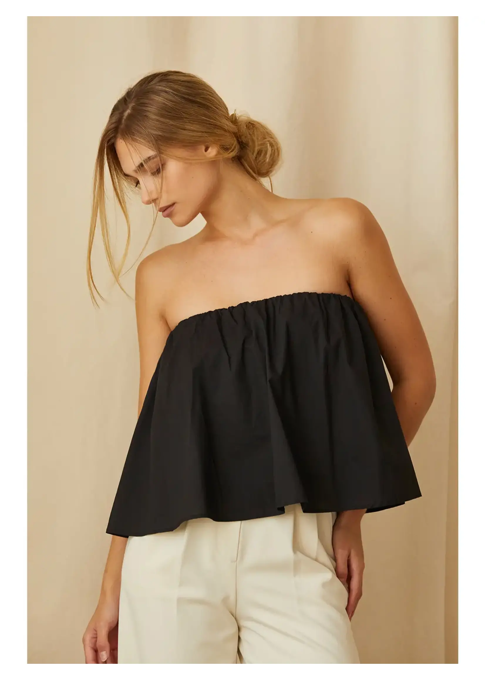 Crescent Kaeley Poplin Tube Top - CT7740