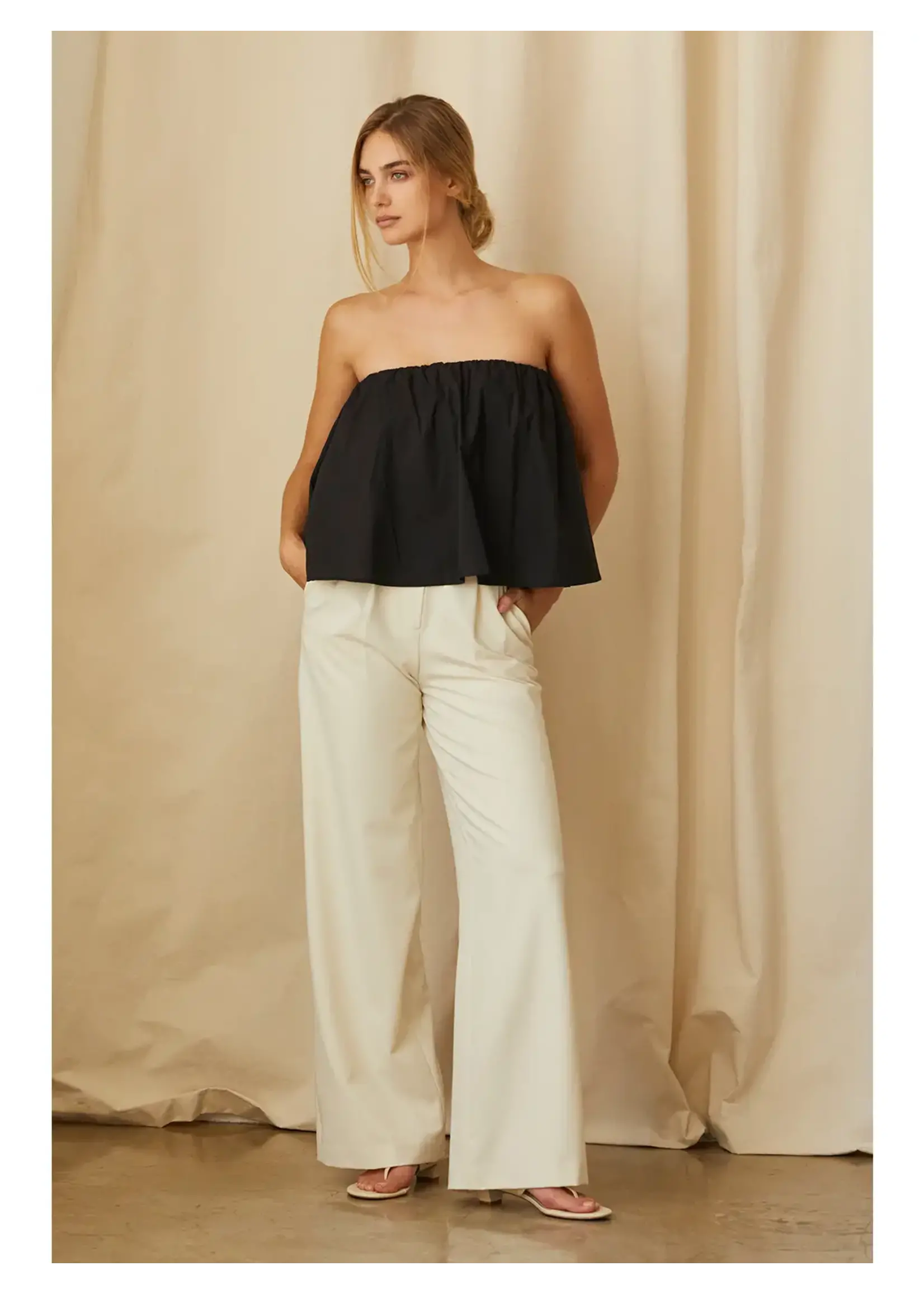 Crescent Kaeley Poplin Tube Top - CT7740