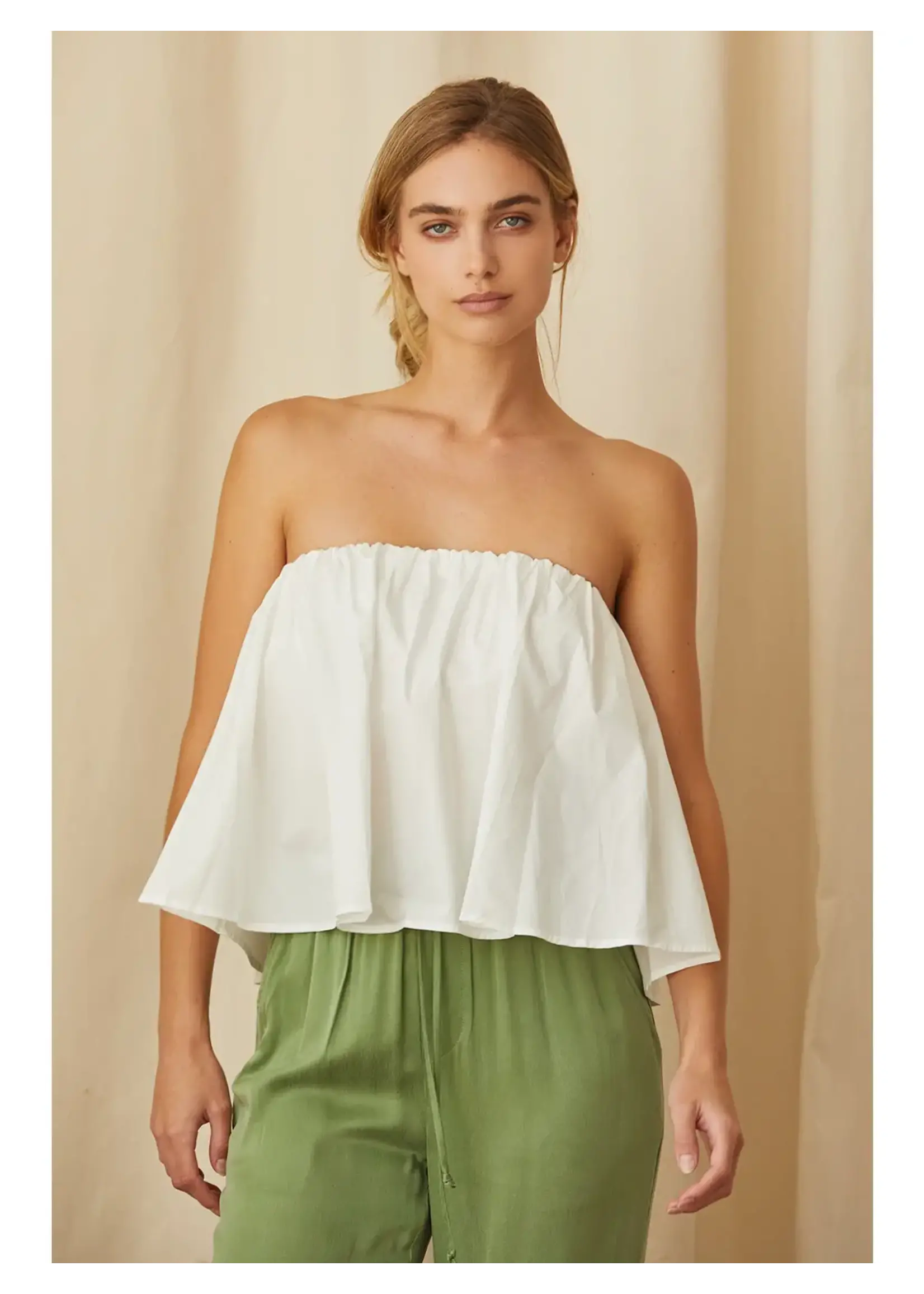Crescent Kaeley Poplin Tube Top - CT7740