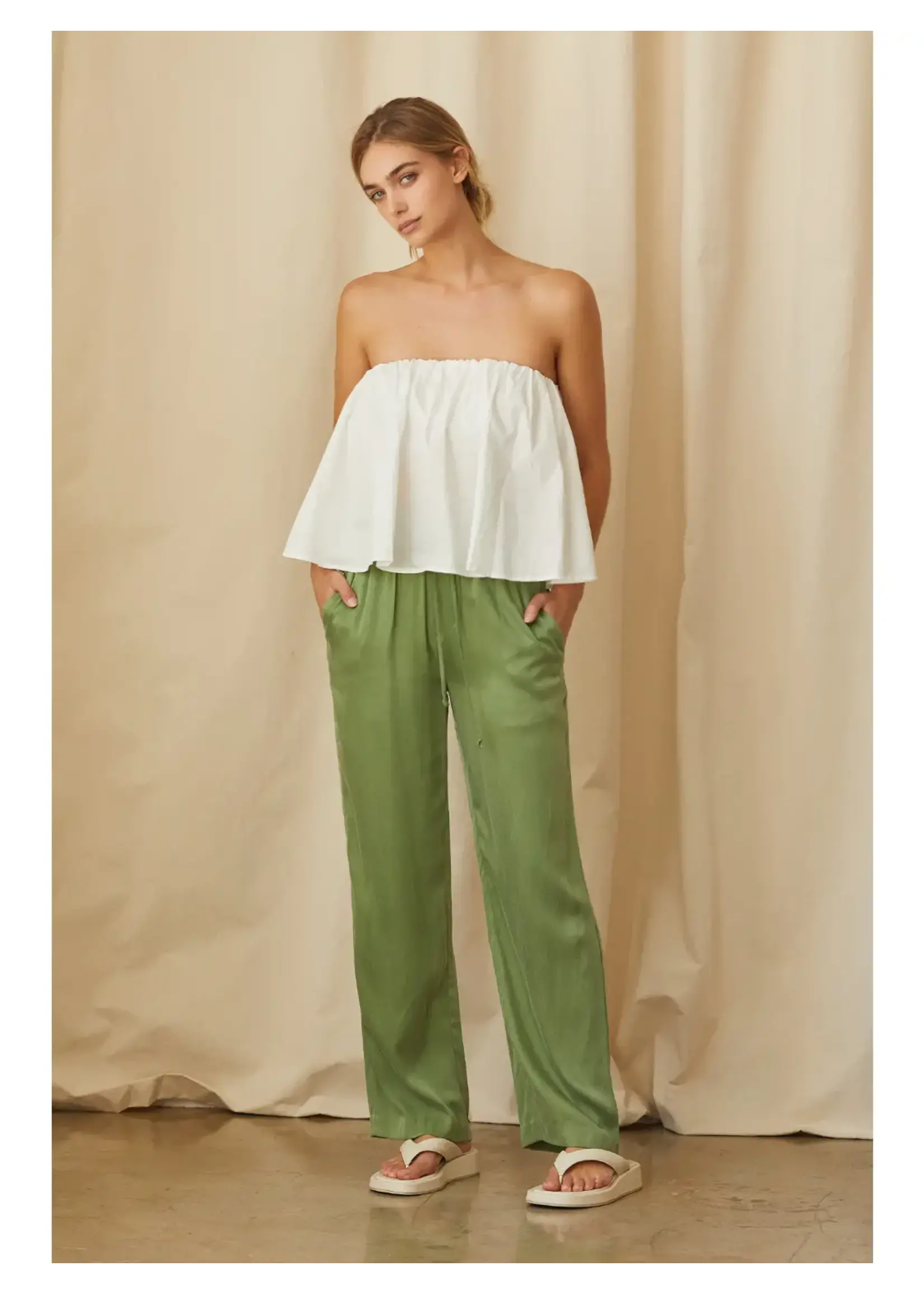 Crescent Kaeley Poplin Tube Top - CT7740