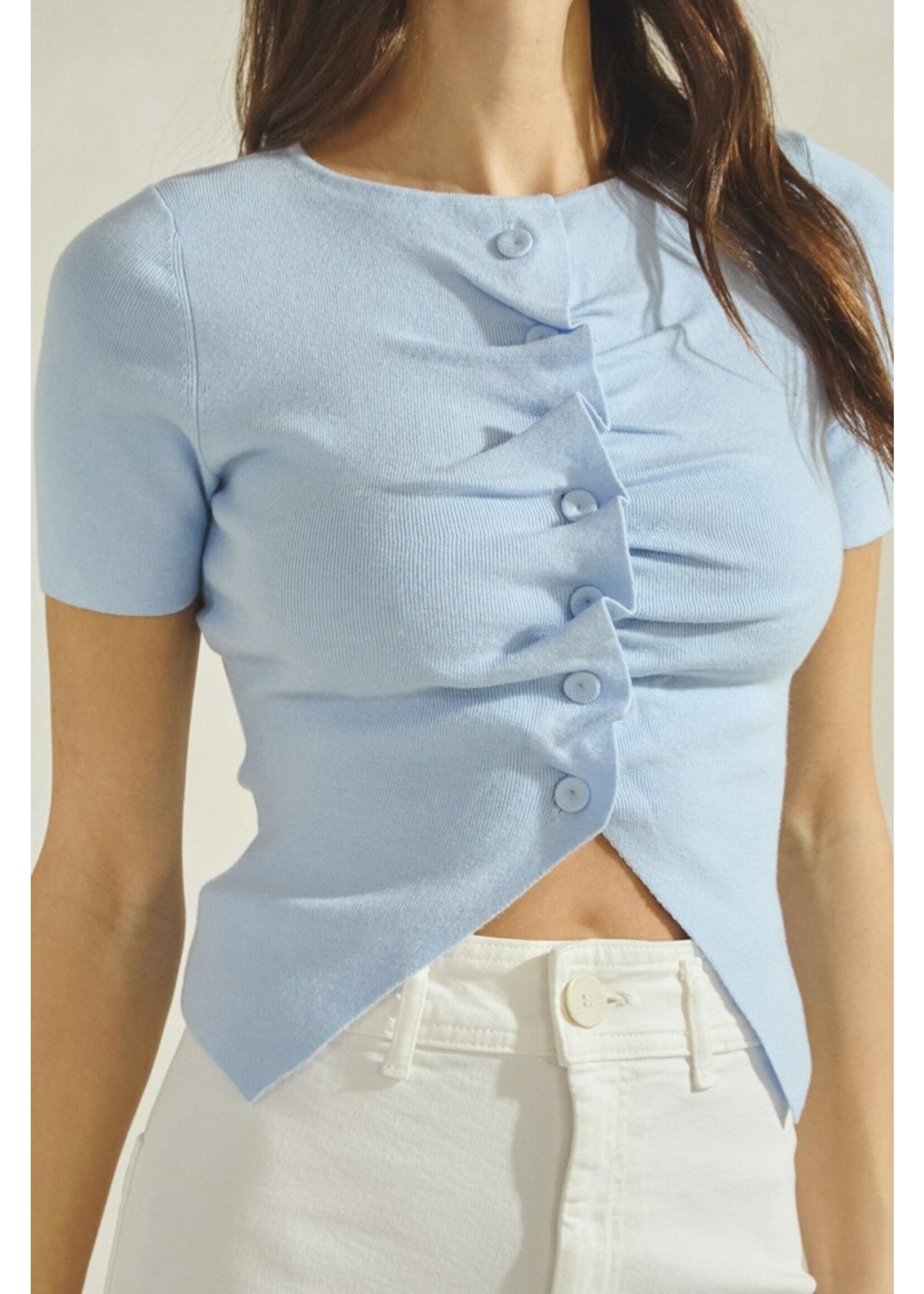 Able Pleated Sweater Top - AT1951