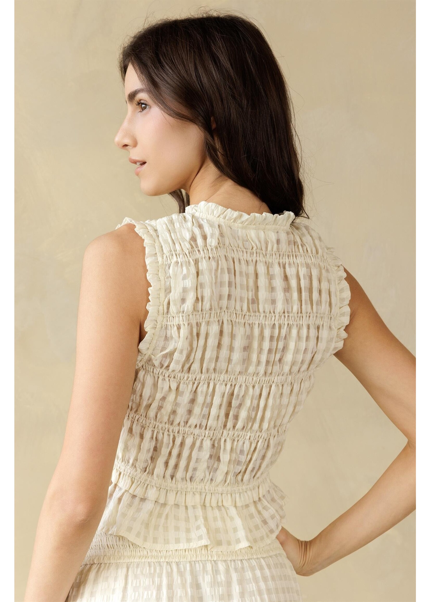 Storia Ruched Sleeveless Top - JT7460