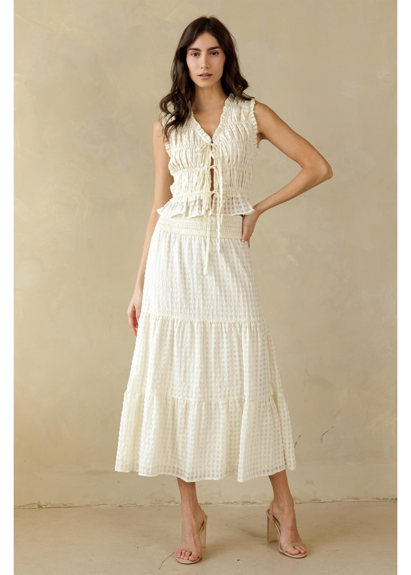 Storia Ruched Sleeveless Top - JT7460