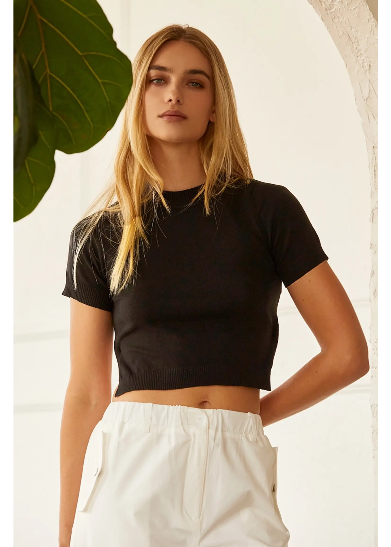 Crescent Envie Tie Back Detail Top - CT7477-1