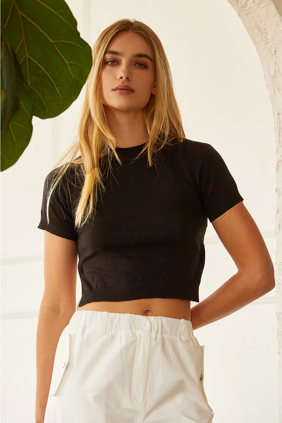 Envie Tie Back Detail Top - CT7477-1 - Meo's Suite