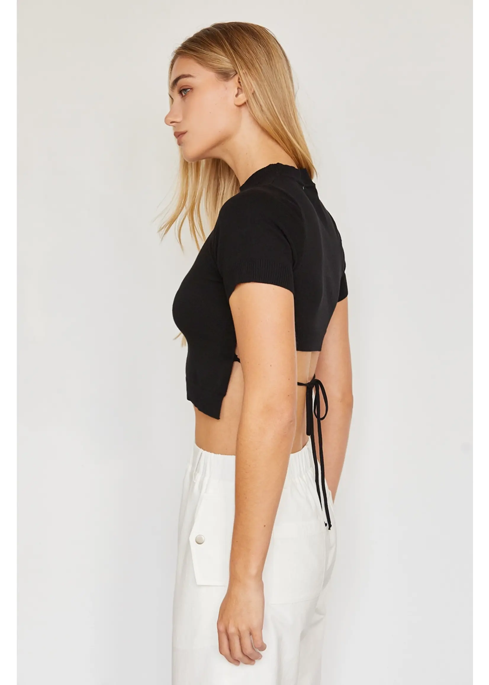 Crescent Envie Tie Back Detail Top - CT7477-1