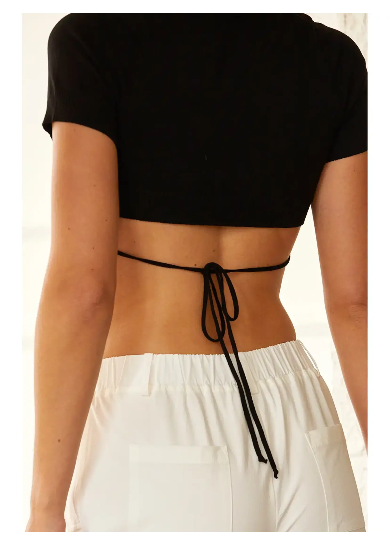 Crescent Envie Tie Back Detail Top - CT7477-1