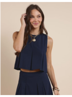 Sadie & Sage Ocean Calls Pleats Top - AH2111