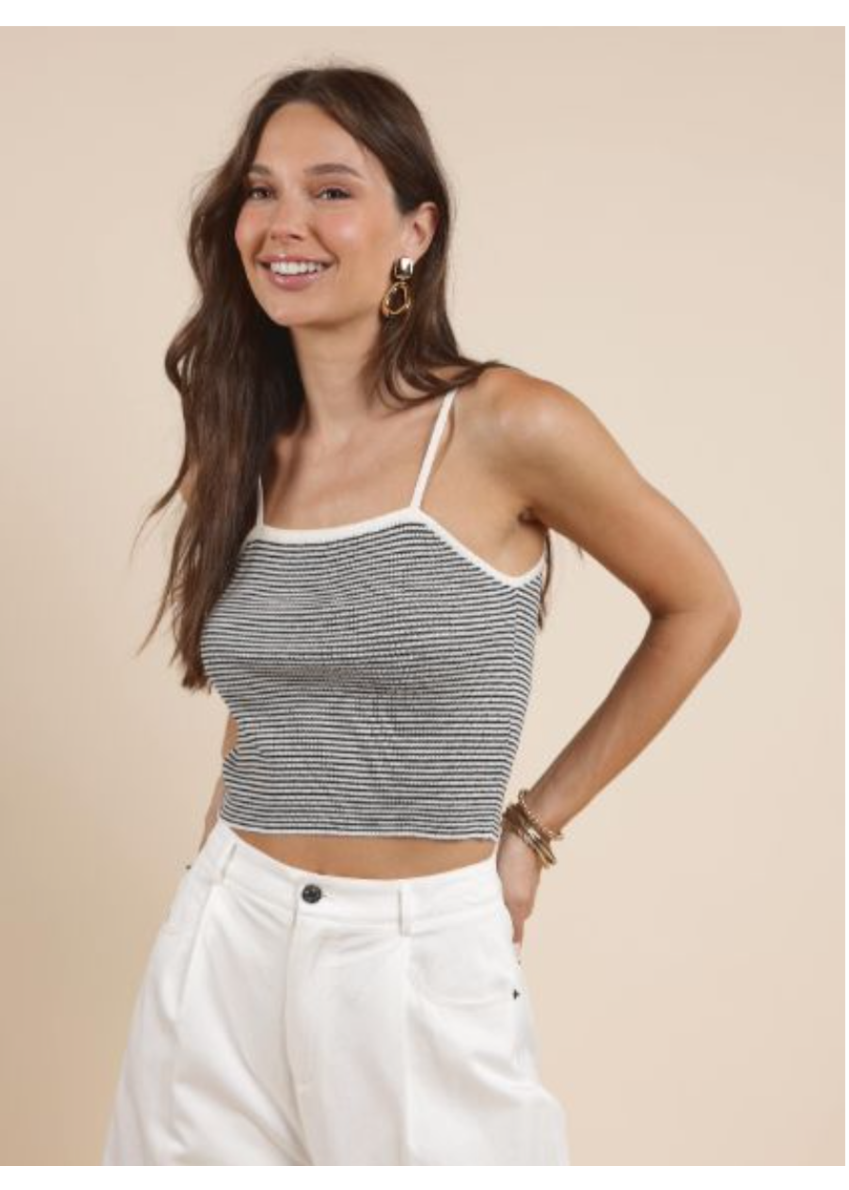 Sadie & Sage Prepster Striped Tank - AH2418