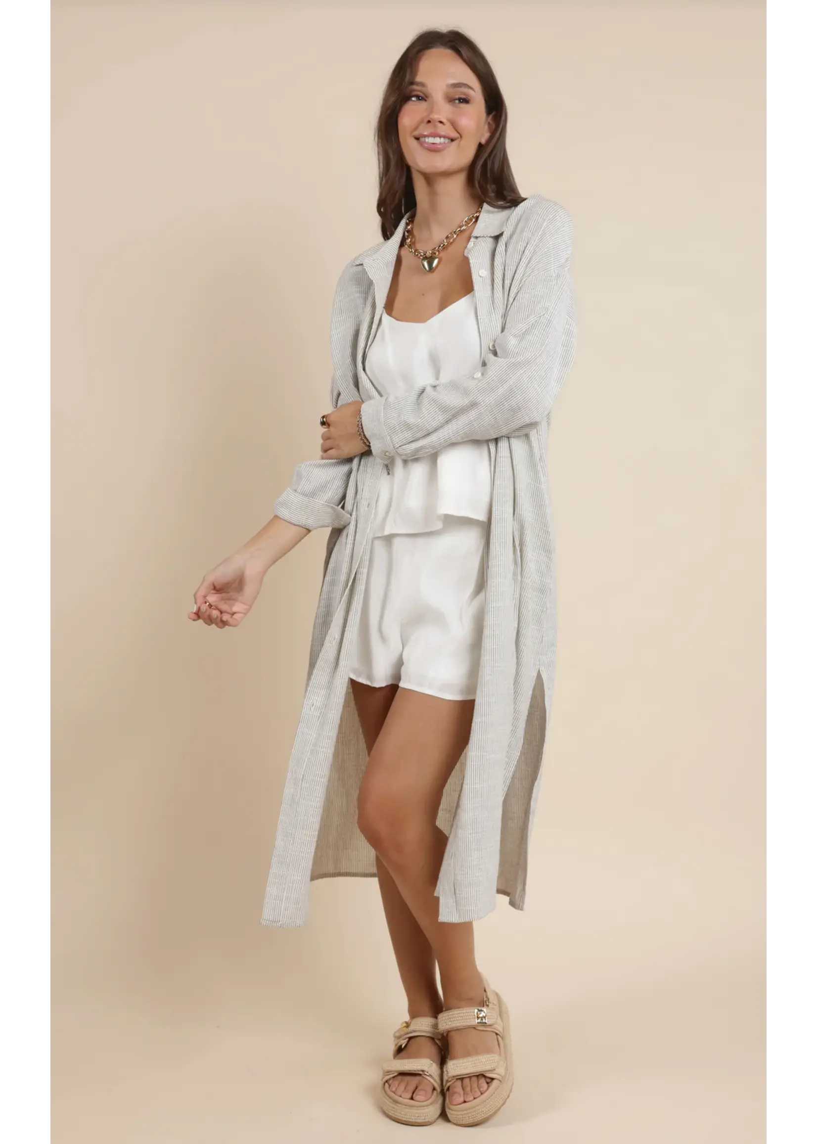 Sadie & Sage Mojave Duster Shirt Dress - AH2506