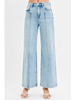 Risen High Waist-Wide Leg-Pintuck Detailed - RDP5989