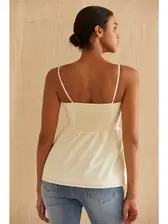 Mindy Pleated Baby Doll Camisole Top - CT9514 - Meo's Suite