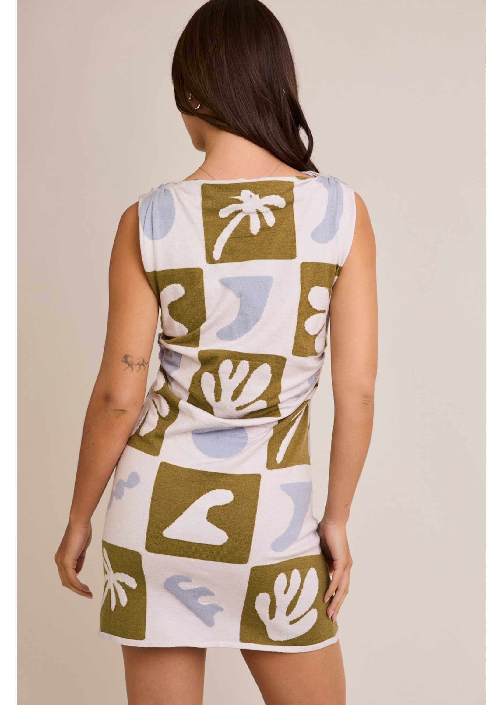 Le Lis Sleeveless Cowl Neck Sweater Mini Dress - IWD5566