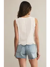 Tomi Embroidered Tank - ZT253177 - Meo's Suite