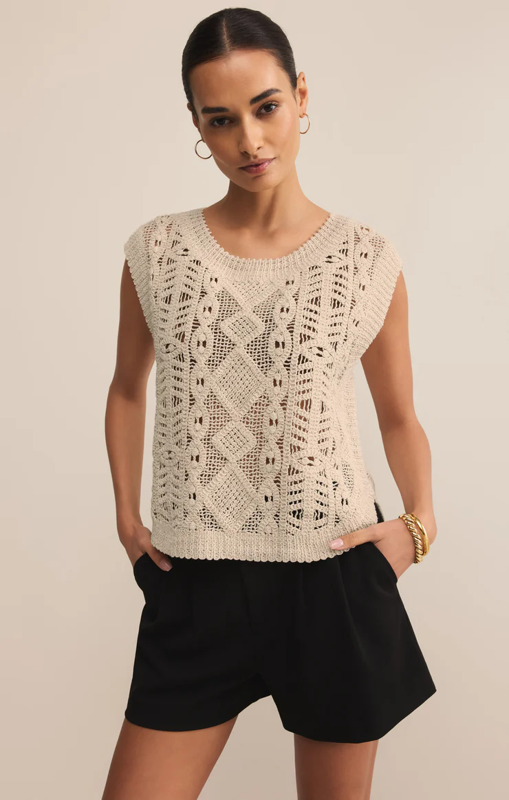 Baroque Sweater Top - ZW253300 - Meo's Suite