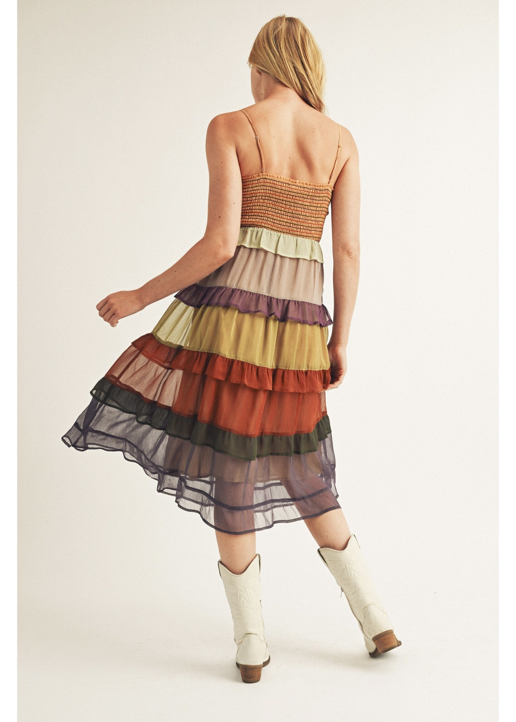 Storia Color Block Maxi Dress - BD2500