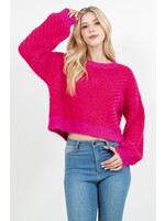 Dreamers ZigZag Fluffy Stripe Sweater - K5406-B