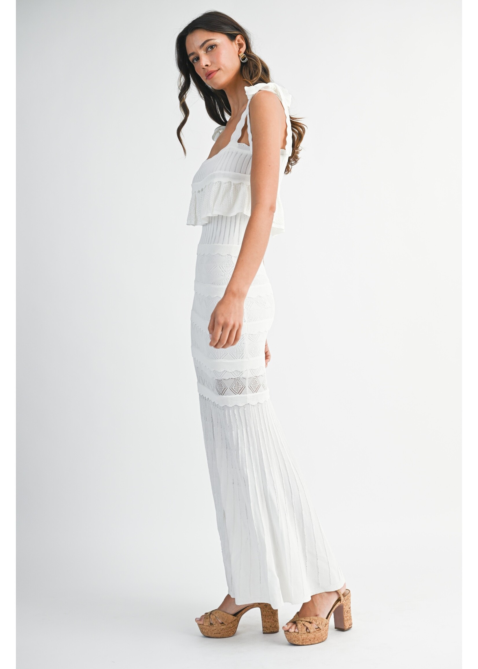 Mable Ruffle Knit Maxi Dress - MD5718A