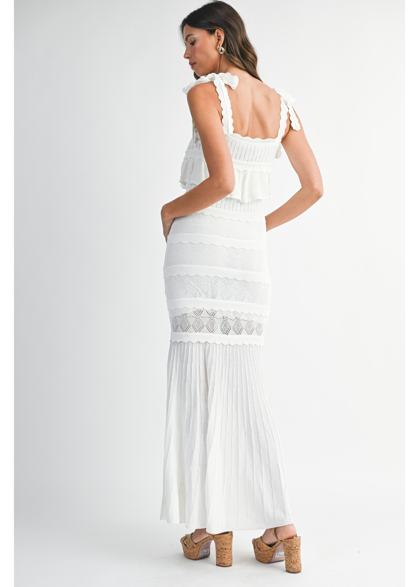 Mable Ruffle Knit Maxi Dress - MD5718A